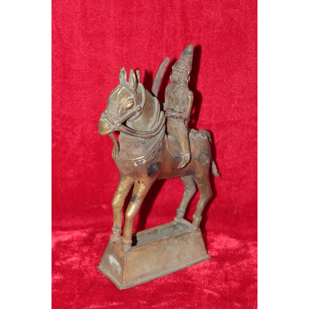 Untitled-37.png 1900S OLD VINTAGE BRASS STATUE HORSE RIDING STALLION ANTIQUE COLLECTIBLE - Image 1