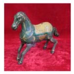 Vintage Wind-Up Tin Toy Horse – Antique Rare Collectible Home Décor