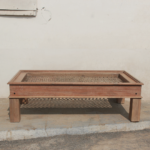 Handcrafted Wooden Vintage Grill Table, Center Table, Coffee table