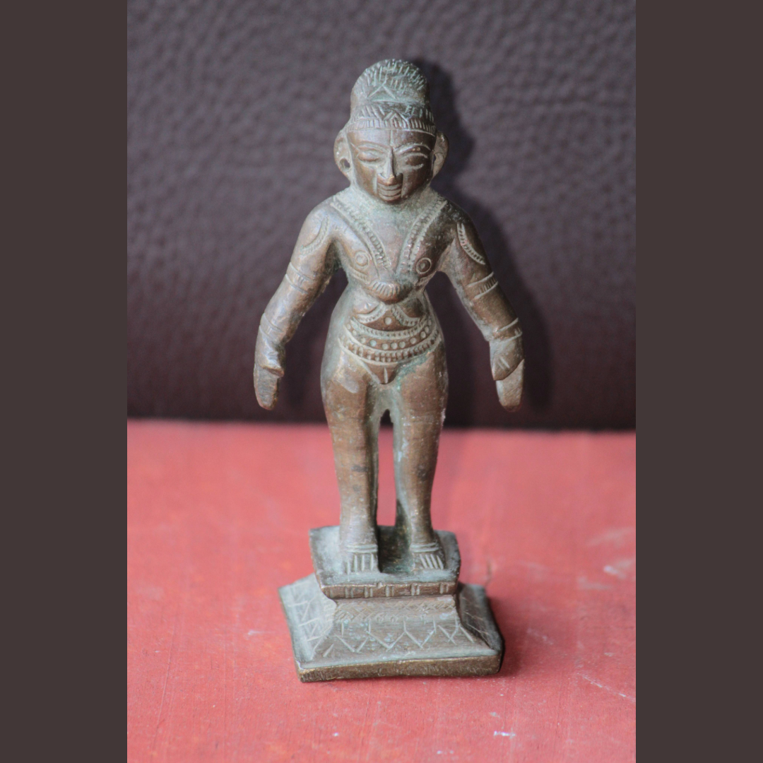 Untitled-52.png Rare Brass Statue Figure Man Old Antique Home Decor Collectible Halloween - Image 1