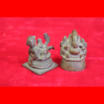 Brass Krishna & Ganesha Statue 1900s Old Vintage Antique Home Decor