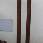 8.7 feet Teak Wood Antique Columns | Pair of Indian Pillars – Your Home Furniture Store