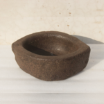 Aged Carved Stone Kharal Mortar, Stone Kundi, Home Decor