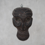 Odisha Folk Dance Antique Wooden Mask, Demon Mask Wall Decor