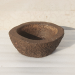 Aged Carved Stone Kharal Mortar, Stone Kundi, Home Decor