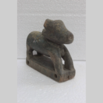 Old Wooden Nandi Figure Vintage Wooden Art Ware Home Temple Vastu Decor