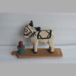 Oriental Vintage Wooden Nandi Cow Handmade Figurine Indian Home Decorative