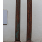 Heritage Teak Columns | Ornate Indian Pillar Duo-Your Home Furniture Store