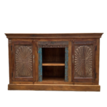 Vintage Carved Media Console