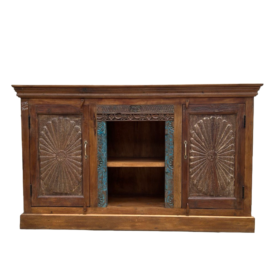 Untitled-83.png Vintage Carved Media Console - Image 1