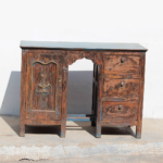 Solid Wood Study Table with 3 Drawers, and 1 Cabinet for Storage | Workstation Desk