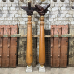 Chettinad Pillars (Columns), Newly Made 7.8 Feet Long South Indian Style Pillar