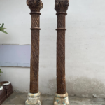 Antique Wooden Temple Supports | Indian Teak Columns- Your Homefurniture Store