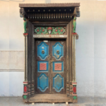 8.1 feet Traditional Antique South Indian Wooden Door - Image 8