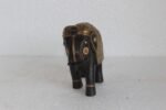 Wooden Elephant Statue with Brass Hand Work - Image 4