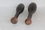 Set of 2 Vintage Indian Wooden Washing Bats – Hand Carved Textile Tools / Cloth Beaters - Image 5
