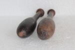 Set of 2 Vintage Indian Wooden Washing Bats – Hand Carved Textile Tools / Cloth Beaters - Image 6