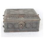 Brass Pan Dan Box 1900s Old Vintage Rare Antique White Metal Collectible