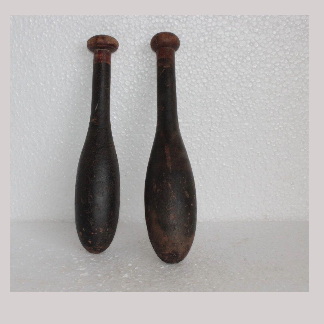 WhatsApp-Image-2025-09-01-at-13.44.09-3.jpeg Set of 2 Vintage Indian Wooden Washing Bats – Hand Carved Textile Tools / Cloth Beaters - Image 1