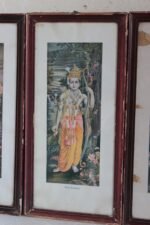 Set of 3 Antique Hindu Deity Photo Frames – Vintage Religious Home Decor - Image 3