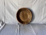 Antique Wooden Round Dough Kneading Bowl Parat Original Old Handmade