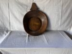 Antique Wooden Round Dough Kneading Bowl Parat Original Old Handmade - Image 3