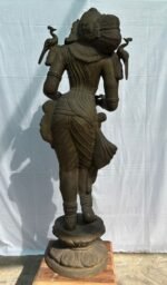 5.2 feet Divine Deepa Lakshmi Brass Sculpture - Image 4