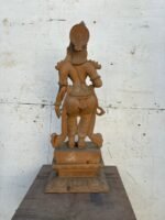 2.4 Ft Teak Wood Uma (Parvati) Sculpture – Exquisite Hand-Carved Masterpiece for Divine Grace, Peace & Prosperity - Image 4