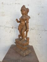 2.4 Ft Teak Wood Uma (Parvati) Sculpture – Exquisite Hand-Carved Masterpiece for Divine Grace, Peace & Prosperity - Image 5