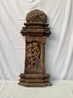 2.8 feet Wooden Erotic Chariot Panel- Exquisite Hand-Carved Art - Image 4
