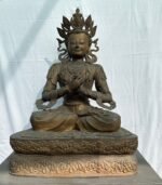 40-Inch Large Brass Vajrasattva Buddha Statue - Image 6