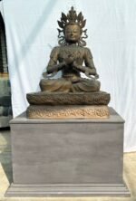 40-Inch Large Brass Vajrasattva Buddha Statue - Image 4