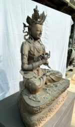 40-Inch Large Brass Vajrasattva Buddha Statue - Image 5