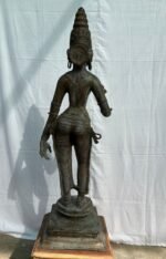 Brass Standing Parvati – Chola Style Sculpture - Image 3