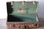Antique British 1920s Metal Traveling Trunks for Export with Brass Hardware - Image 3