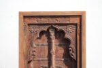 5.3 Ft Teak Wood Antique Jharokha Window – Hand-Carved Vintage Wooden Wall Décor - Image 2