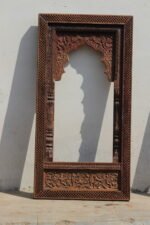 Grand Heritage Hand-Carved Arch Mirror Frame – 5 Ft Premium Statement Piece - Image 3