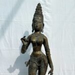 Brass Standing Parvati – Chola Style Sculpture - Image 7