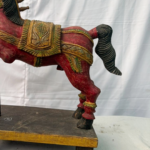 1.8 Ft Hand Carved Teak Wood Jumping Horse Figurine – Majestic Luxury Home & Garden Décor - Image 3