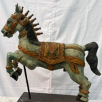 1.8 Ft Hand Carved Teak Wood Jumping Horse Figurine – Majestic Luxury Home Décor - Image 7