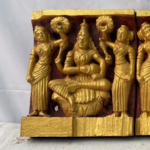 Wooden Chariot Panel – Hand-Carved Traditional Art - Image 4