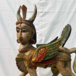 2.1 ft Wooden Kamadhenu Sculpture – Divine Cow of Abundance and Prosperity - Image 10