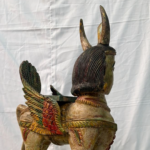 2.1 ft Wooden Kamadhenu Sculpture – Divine Cow of Abundance and Prosperity - Image 2