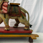 1.5 Ft Large Hand-Carved Wooden Elephant Figure – Decorative Wooden Statue - Image 5