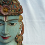 Lord Vishnu Head Sculpture | 1.6 feet Wooden Deity Carving - Image 5