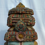 Lord Vishnu Head Sculpture | 1.6 feet Wooden Deity Carving - Image 4