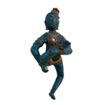 Wooden Baby Krishna Statue, 1.3 ft Antique God Krishna Living Room Home Decor Temple Figurine Big Wooden Idol - Image 2