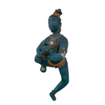 Wooden Baby Krishna Statue, 1.3 ft Antique God Krishna Living Room Home Decor Temple Figurine Big Wooden Idol - Image 3