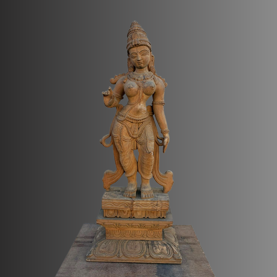 Untitled - 2026-03-26T143755.962 2.4 Ft Teak Wood Uma (Parvati) Sculpture – Exquisite Hand-Carved Masterpiece for Divine Grace, Peace & Prosperity - Image 1