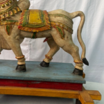 2.6 Feet Large Wooden Nandi Vahana – Hand-Carved Divine Sculpture - Image 4